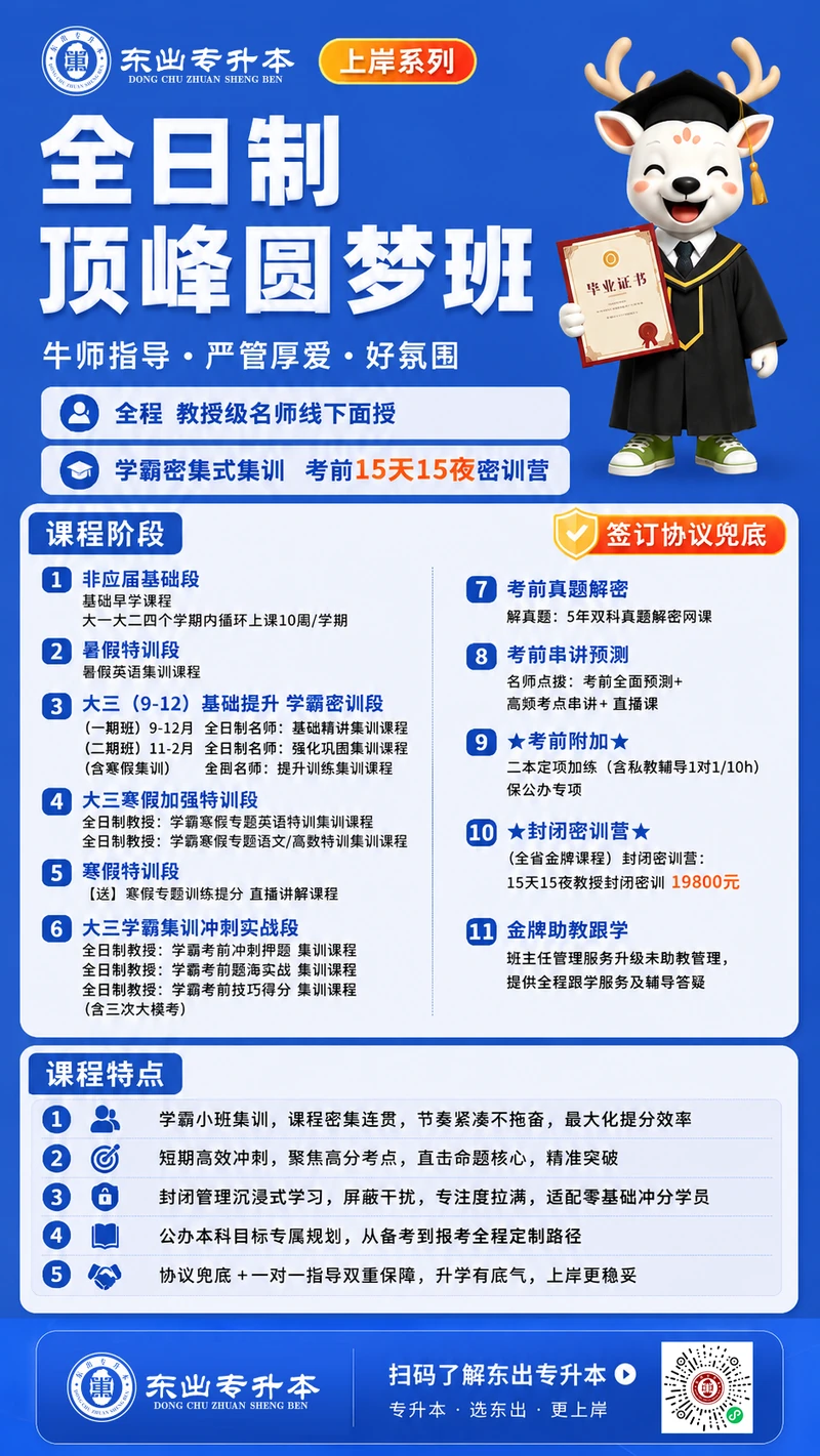 顶峰圆梦班理科班型详情图